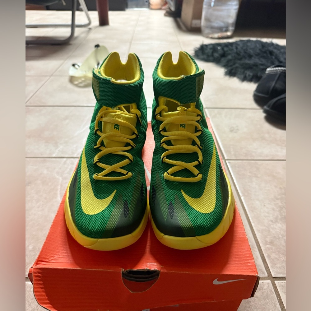 Nike Kids Green and Yellow Sneakers